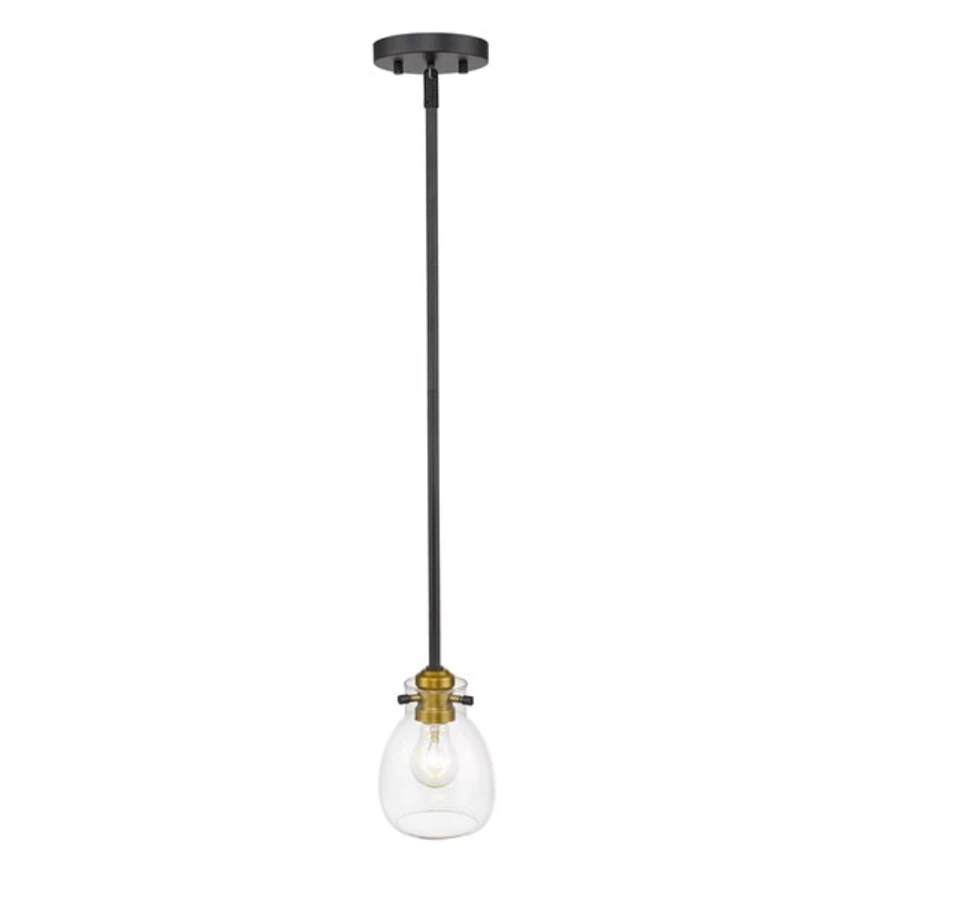 black and gold pendant lighting