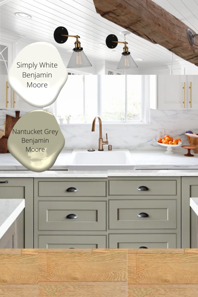 green kitchen mood board