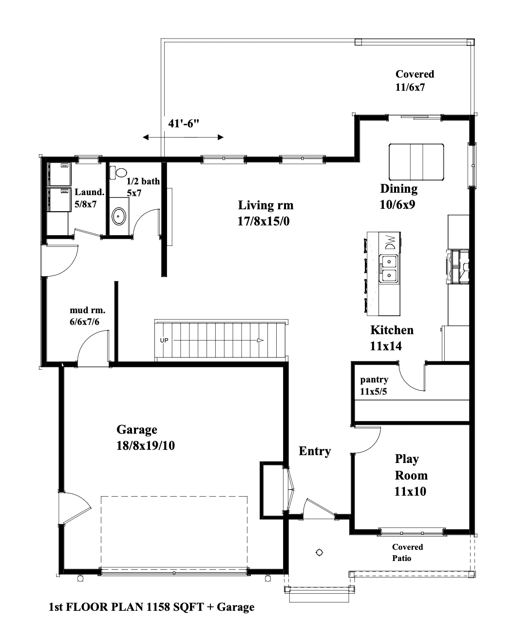 The Margate floor plan 1
