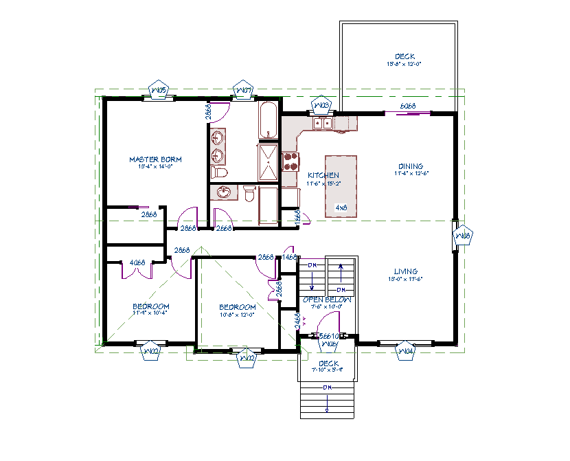The Oxford floor plan 1