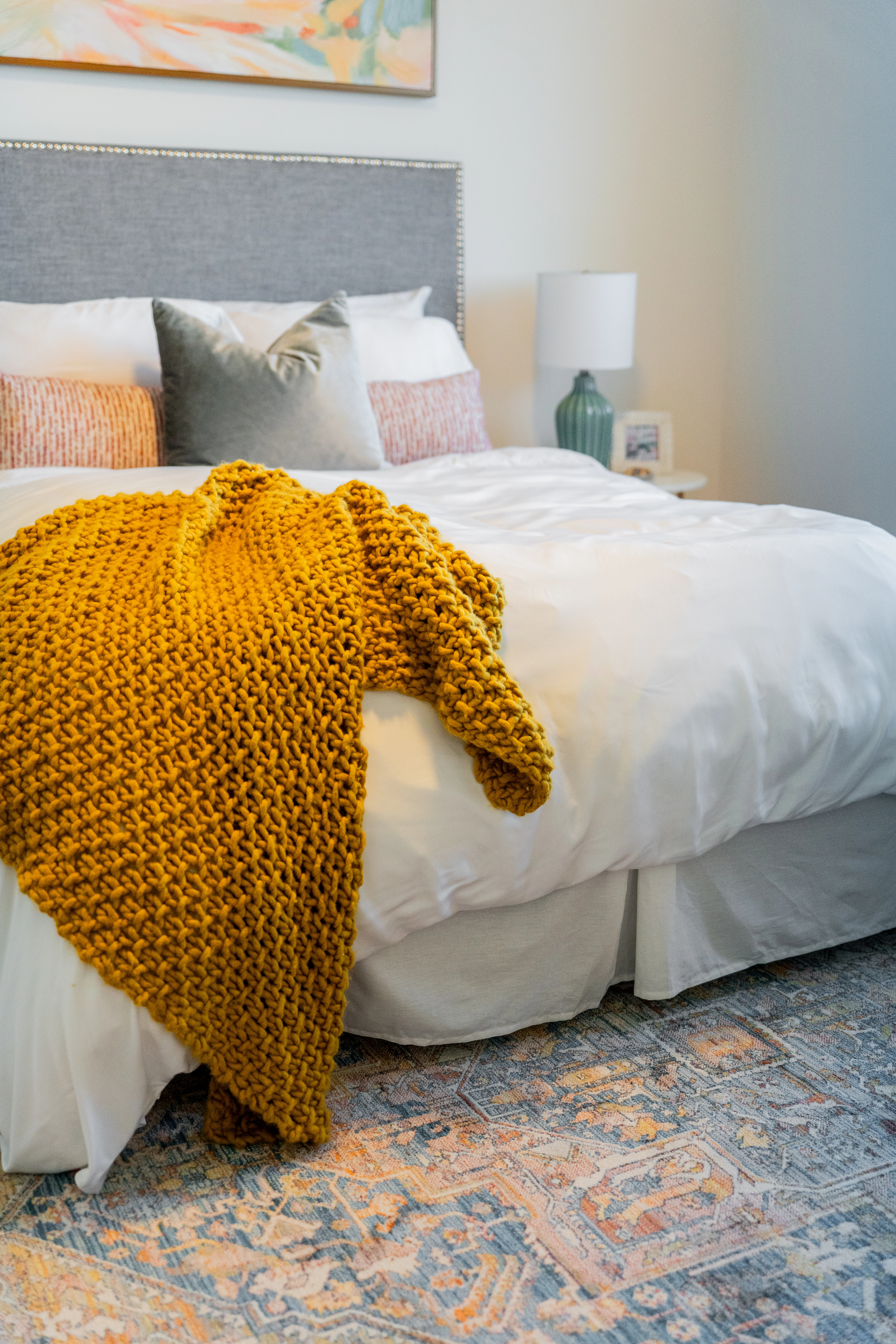 The Bakeapple — Bedroom with layered textiles