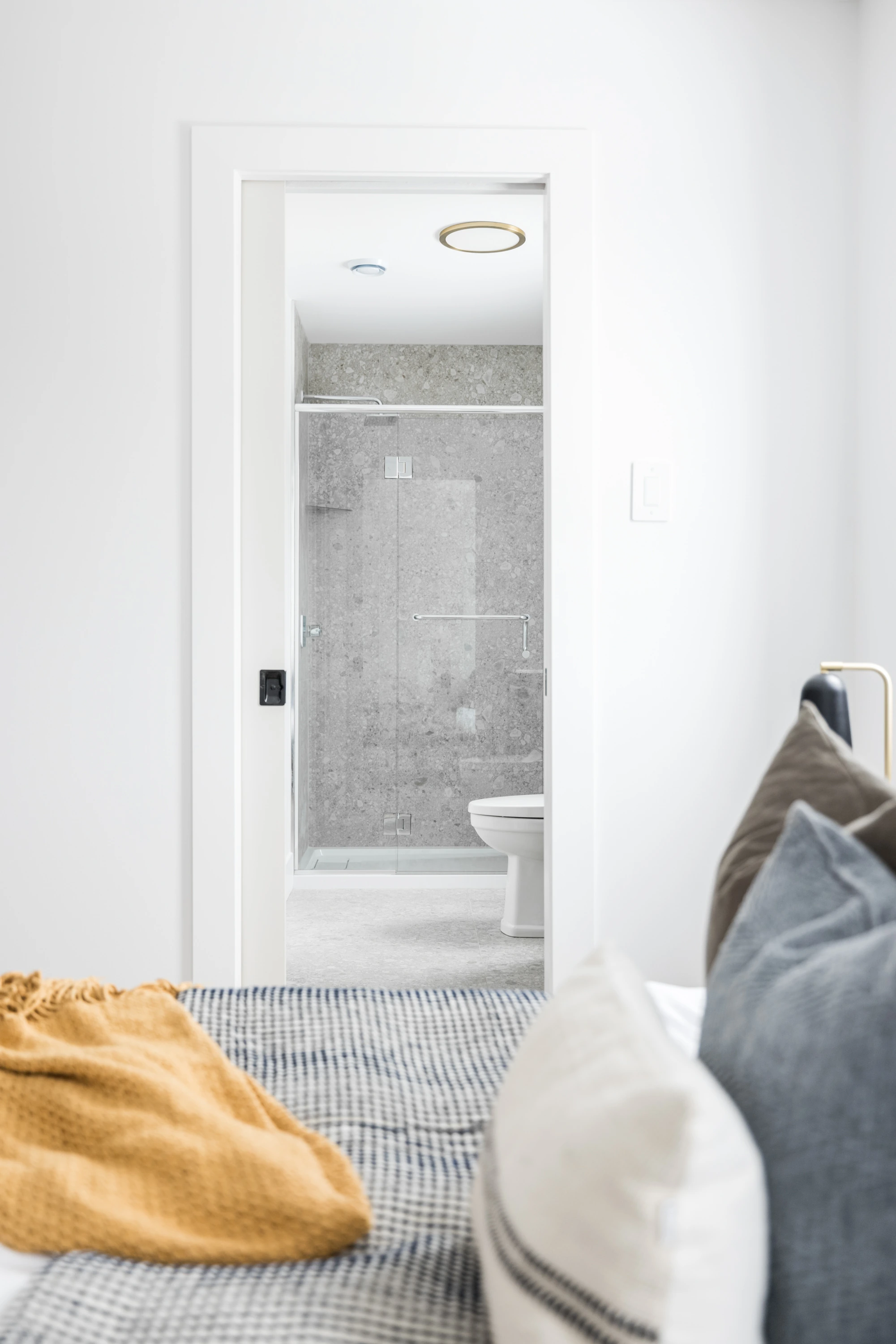 The East Coast — Bedroom sightline into the ensuite