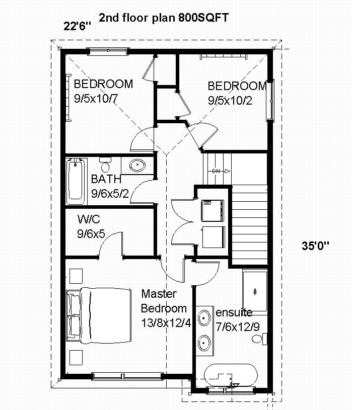 1908 sq ft 2nd Floor